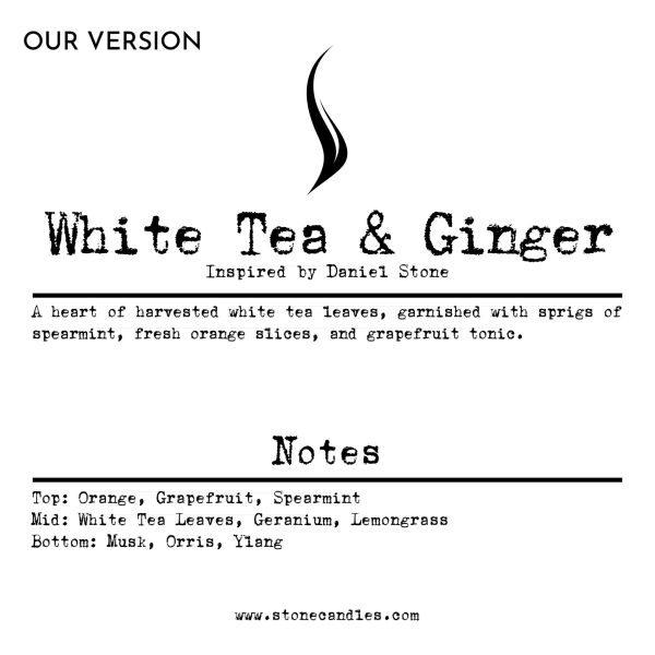 White Tea & Ginger (Our version) Sample Scent Strip For Sale
