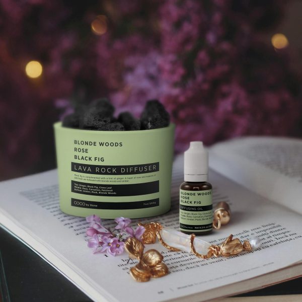 Lava Rock Diffuser (Blonde Woods | Rose | Black Fig) on Sale - Image 3