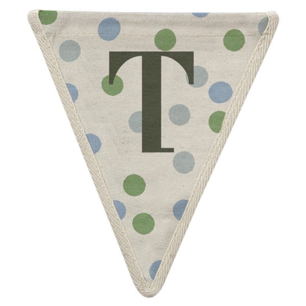 Fabric Bunting Letter T Online now