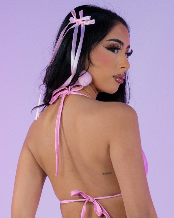 Pretty In Pink Bow Bikini Top Supply - Image 3