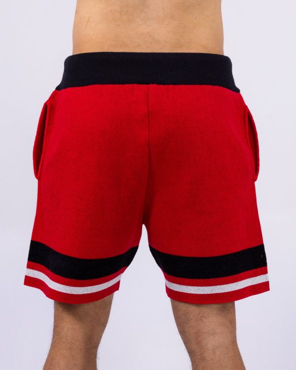 Star Varsity Men s Red Knit Shorts Online now - Image 3