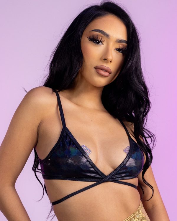 Black Spectrum Wrap Bikini Discount