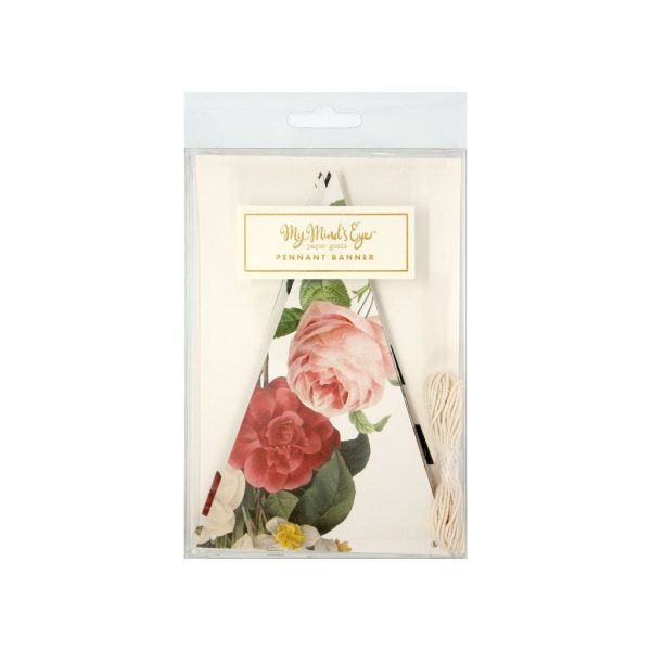 Rose Garden Pennant Banner For Cheap